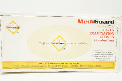 MediGuard MPFT701 Latex Examination Gloves, Powder-Free- Box of 100